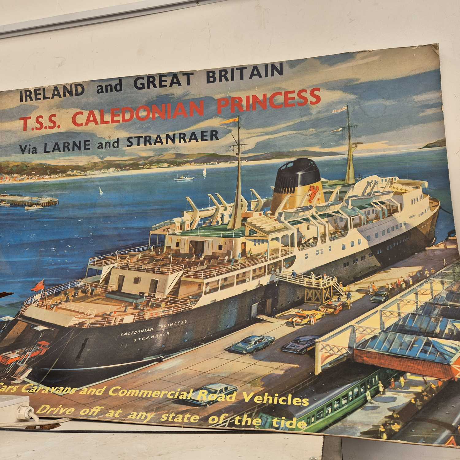 Lot 921 - A large Shipping advertising poster TSS...