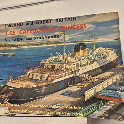 Lot 921 - A large Shipping advertising poster TSS...