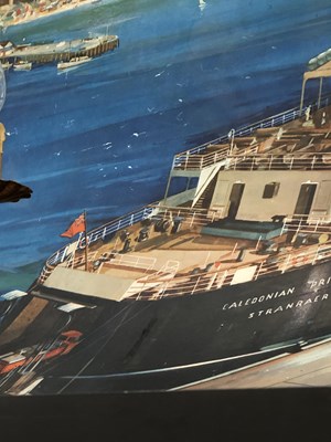 Lot 921 - A large Shipping advertising poster TSS...
