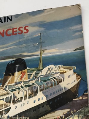 Lot 921 - A large Shipping advertising poster TSS...