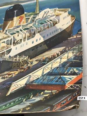 Lot 921 - A large Shipping advertising poster TSS...