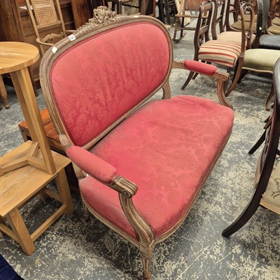 Lot 927 - A french style salon settee.