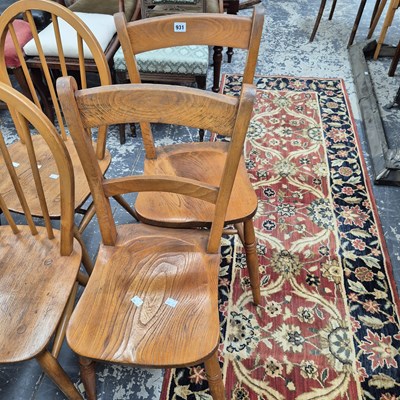 Lot 931 - A pair of Oxford side chairs.