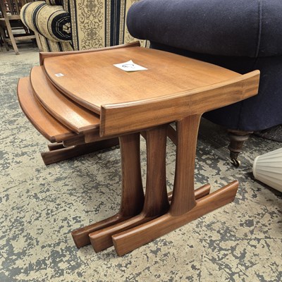 Lot 955 - A G-plan teak nest of tables.