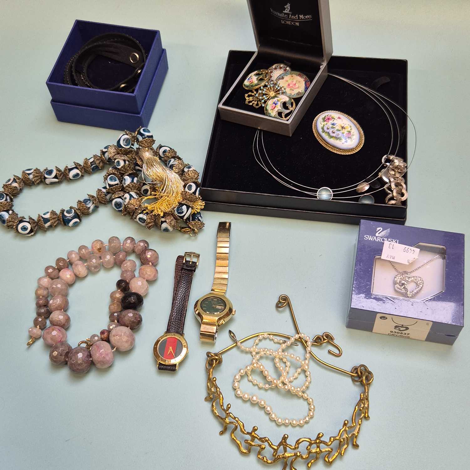 Lot 77 - Jewellery- Swarovski, Micaela Frey, enamel...