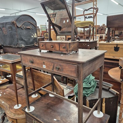 Lot 972 - An early 19th century mahogany side table and...