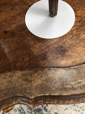 Lot 975 - A Victorian walnut kidney shape writing table...
