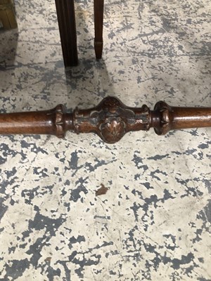 Lot 975 - A Victorian walnut kidney shape writing table...