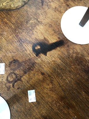 Lot 975 - A Victorian walnut kidney shape writing table...