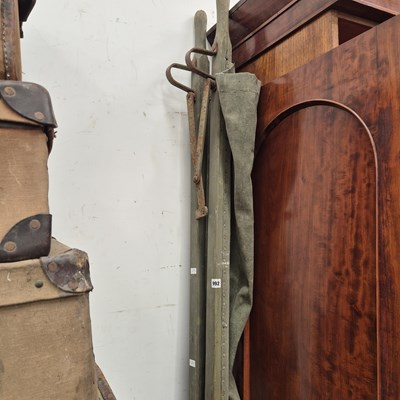 Lot 992 - A Vintage Military folding stretcher. Prov....