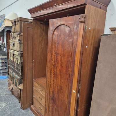Lot 993 - A large victorian  Mahogany wardrobe.