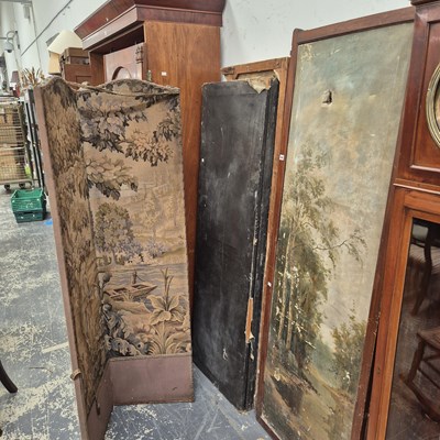 Lot 994 - Four Victorian and later four fold screens....
