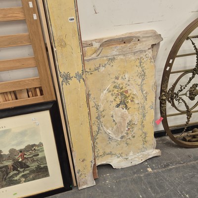 Lot 1000 - An italianate decorated bed frame. Prov....