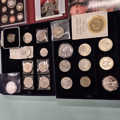 Lot 88 - Coins- Silver proof, The Victoria Cross...