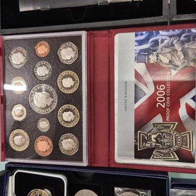 Lot 88 - Coins- Silver proof, The Victoria Cross...