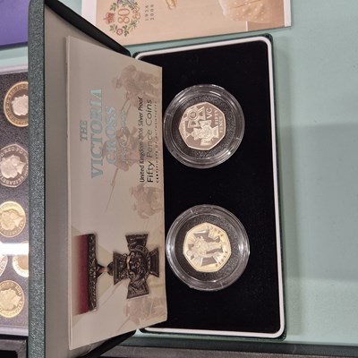 Lot 88 - Coins- Silver proof, The Victoria Cross...