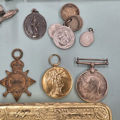 Lot 91 - A WWI death plaque penny for George Phillips,...