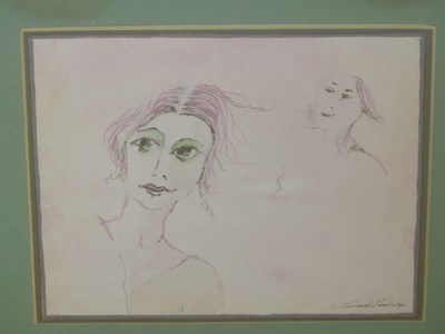 Lot 1817 - Samuel Koska (Czech 1947-2004). Pink pair. Pen...