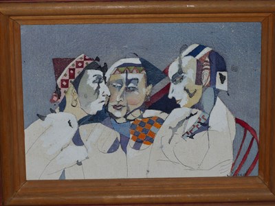 Lot 1824 - Samuel Koska (Czech 1947-2004). Harlequins....