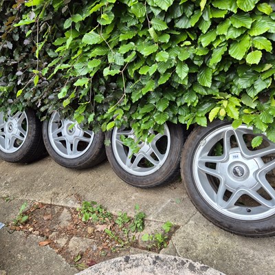 Lot 754 - A set of four alloy Mini wheels with good tyres.