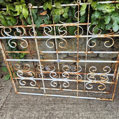 Lot 756 - A pair of wrought iron gates.