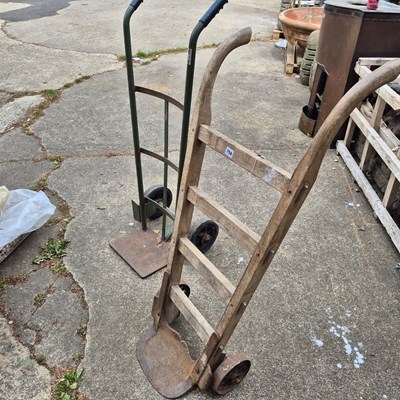 Lot 758 - two sack trucks.