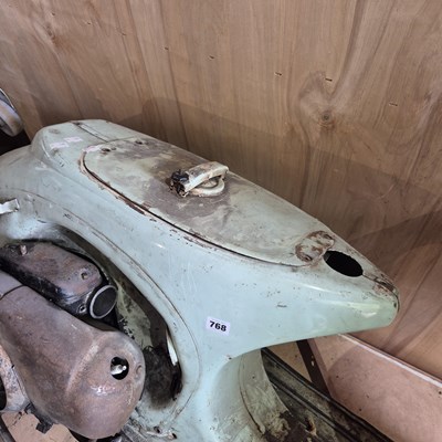 Lot 768 - A Vintage Vespa motorcycle/scooter.