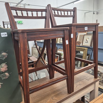 Lot 1137 - A pair of late Victorian mahogany correction...