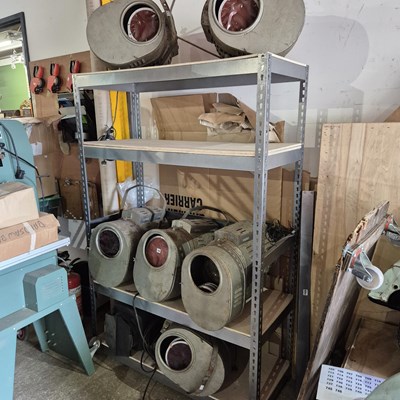 Lot 769 - Six large vintage theatre Lights and a later...