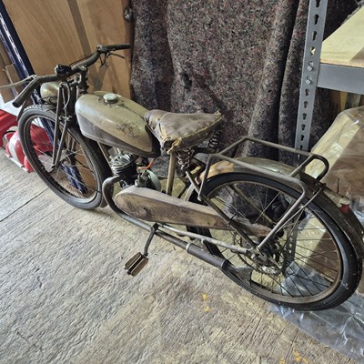 Lot 777 - A Vintage Motobecane French motorcycle.