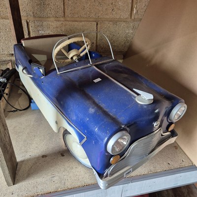 Lot 780 - An unusual, Believed Tri-Ang tinplate pedal...