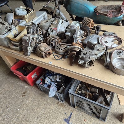 Lot 788 - Villiers and other motorcycle engine parts etc.