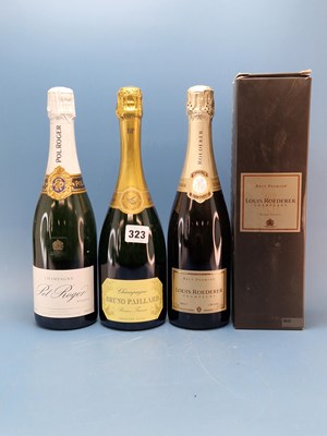 Lot 323 - Three bottles of Champagne to include Louis...