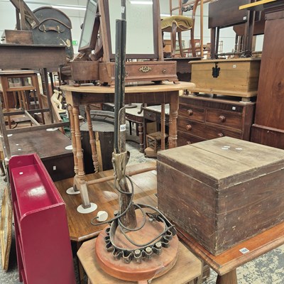 Lot 1025 - A Large floor lamp in the form of a vintage...