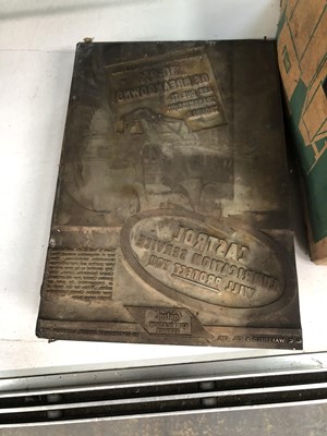 Lot 141 - A quantity of vintage printing blocks.