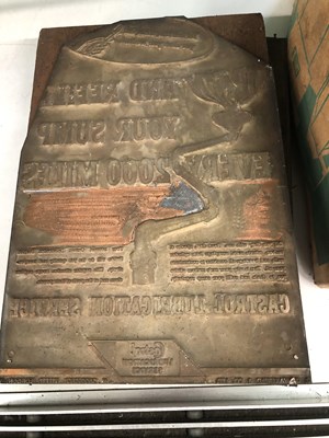 Lot 141 - A quantity of vintage printing blocks.