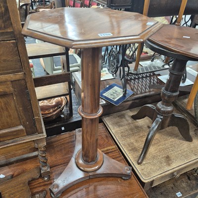Lot 1158 - A 19th century mahogany octagonal wine table