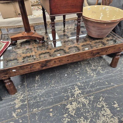 Lot 1073 - An eastern hardwood door , re-purposed as a...