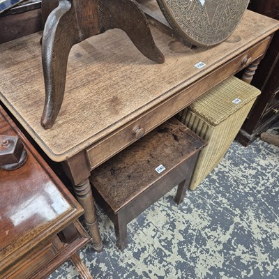 Lot 1162 - A 19th century mahogany single drawer writing...