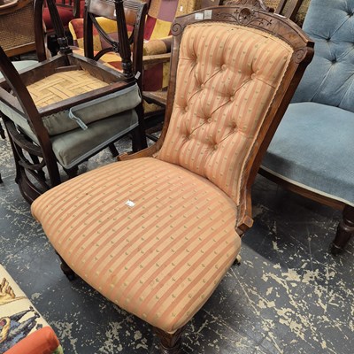 Lot 1098 - A Victorian Ladies chair.