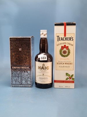 Lot 333 - Whisky Teachers Highland Cream 4% 70cl, Haig...
