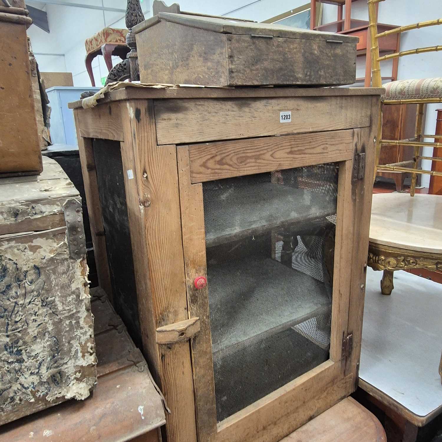 Lot 1203 - An 18th century oak bible or writing box...