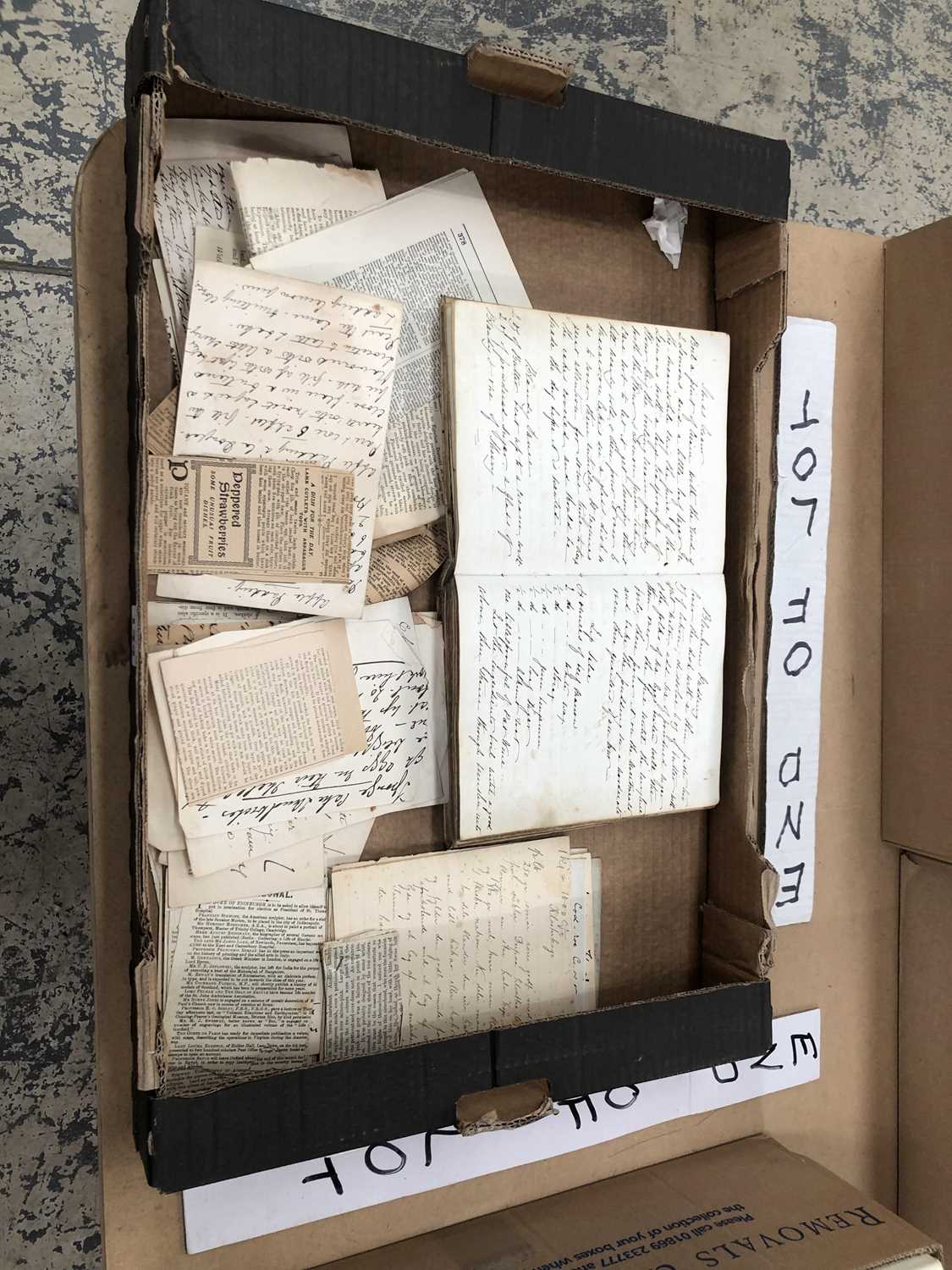 Lot 134 - Books- An antique handwritten book of recipes,...
