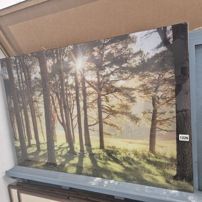 Lot 1226 - A large photographic art work on glass signed...