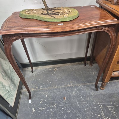 Lot 1234 - A Mahogany and line inlaid occasional table.