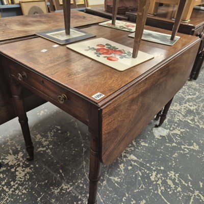 Lot 1250 - A 19th-century mahogany pembroke table, and a...
