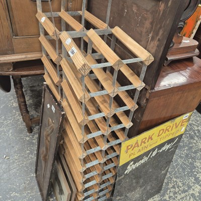 Lot 1264 - A wine rack
