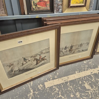 Lot 1276 - A set of six sporting prints Attributed to...