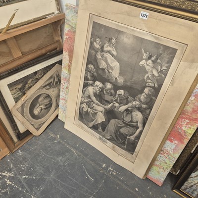 Lot 1279 - various antique and modern artworks (qty) Prov....