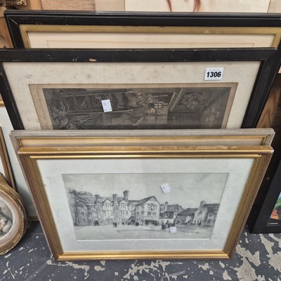 Lot 1306 - 19th century engravings and other prints etc.